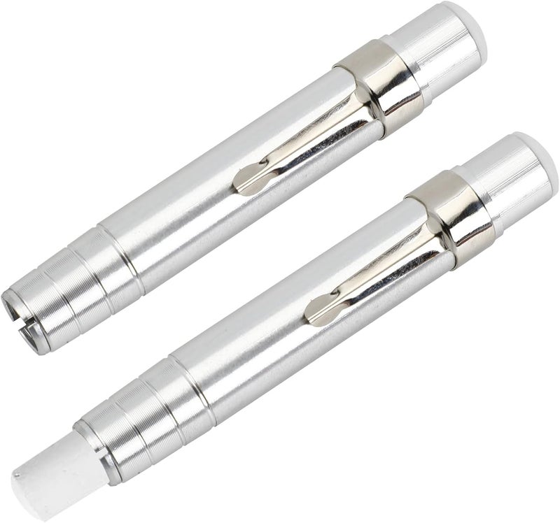 Worutuk 2Pcs Chalk Holders for Teachers Aluminum Chalk Holder for Chalkboard Teacher's Chalk Stick Holder for Wall Office School Chalkboard Painting Writing - Image 1